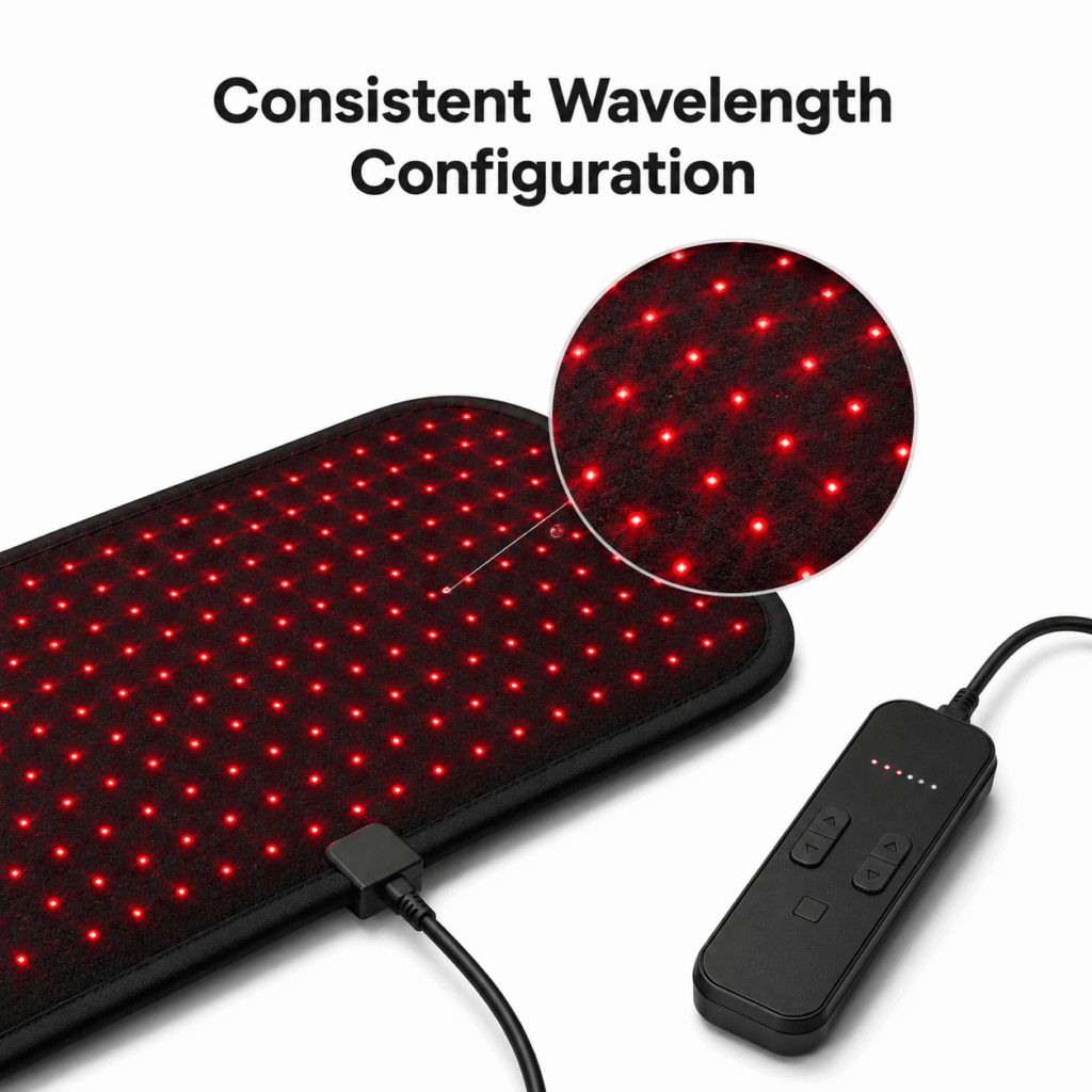 Allolo Red Light Therapy - Consistent Wavelength Configuration