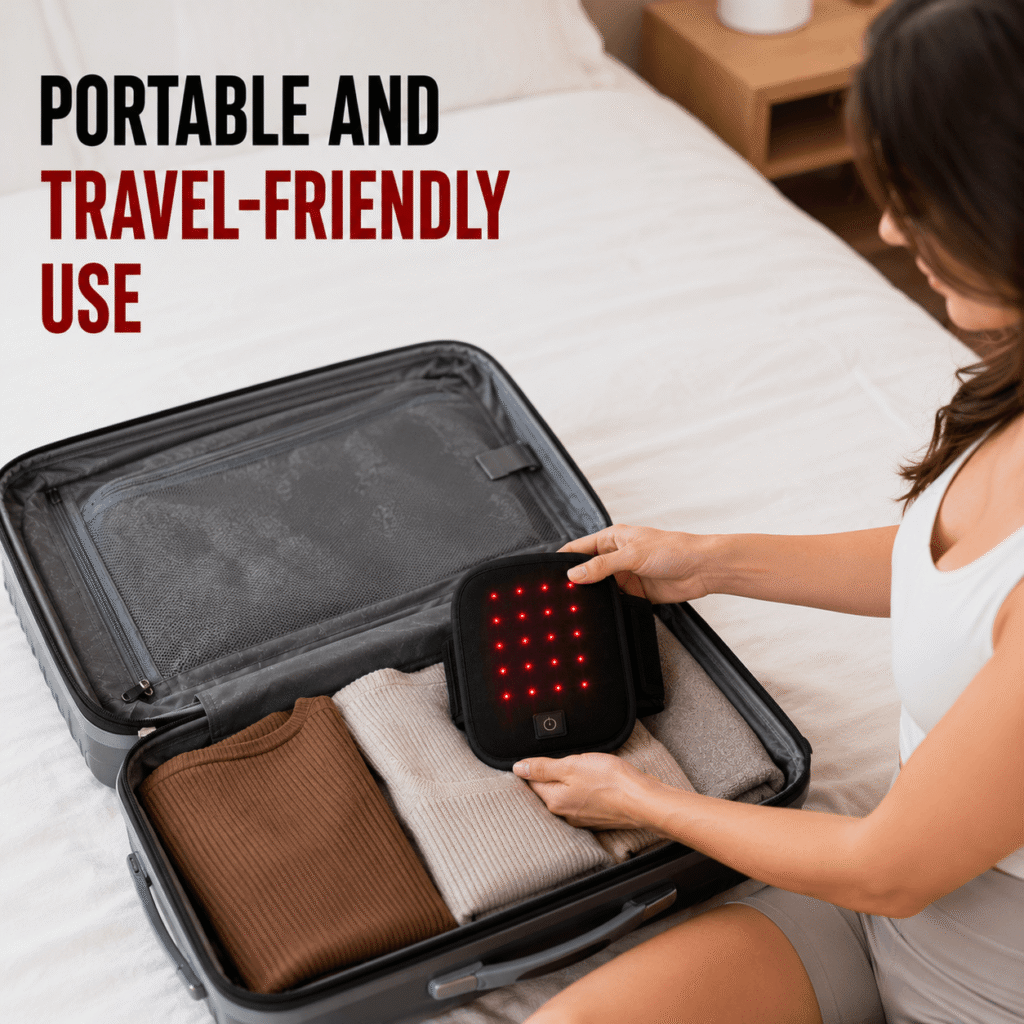 Allolo Red Light Therapy - Portable and Travel-Friendly Use